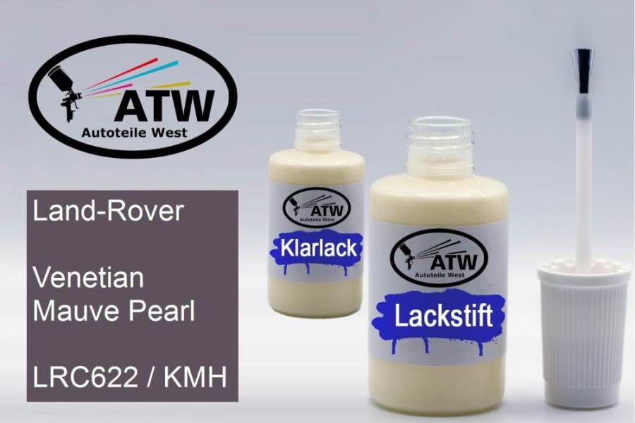 Land-Rover, Venetian Mauve Pearl, LRC622 / KMH: 20ml Lackstift + 20ml Klarlack - Set, von ATW Autoteile West.